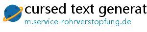 cursed text generator